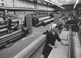 Nevsky Manufactura factory. The synthetic fibre production shop.